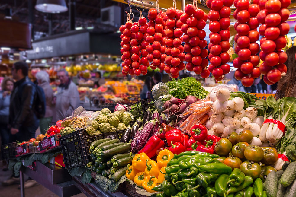 Puesto de verduras